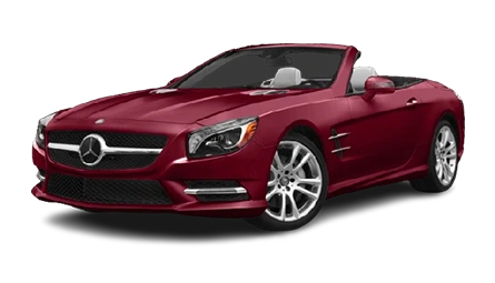 red Mercedes Convertible vehicle
